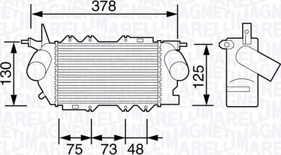 Magneti Marelli 351319203490 - Интеркулер autocars.com.ua