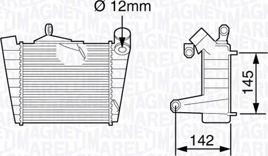 Magneti Marelli 351319203620 - Интеркулер autocars.com.ua