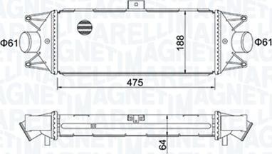 Magneti Marelli 351319204010 - Интеркулер autocars.com.ua