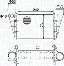 Magneti Marelli 351319204070 - Интеркулер autocars.com.ua