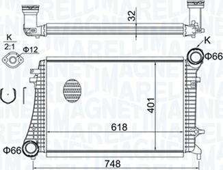 Magneti Marelli 351319204240 - Интеркулер autocars.com.ua