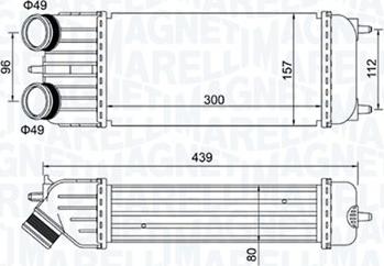 Magneti Marelli 351319204250 - Интеркулер autocars.com.ua