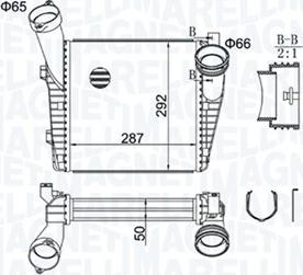 Magneti Marelli 351319204400 - Интеркулер autocars.com.ua