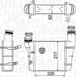 Magneti Marelli 351319204580 - Интеркулер autocars.com.ua