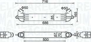 Magneti Marelli 351319204610 - Интеркулер autocars.com.ua