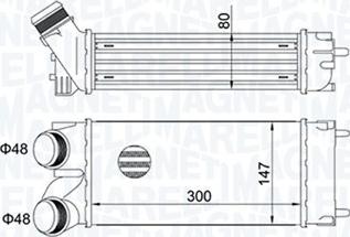 Magneti Marelli 351319204670 - Интеркулер autocars.com.ua