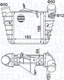 Magneti Marelli 351319204750 - Интеркулер autocars.com.ua