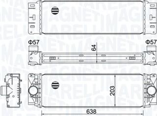 Magneti Marelli 351319204760 - Интеркулер autocars.com.ua