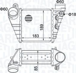 Magneti Marelli 351319204830 - Интеркулер autocars.com.ua