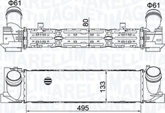 Magneti Marelli 351319204900 - Интеркулер autocars.com.ua