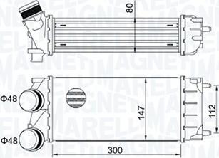 Magneti Marelli 351319204920 - Интеркулер autocars.com.ua