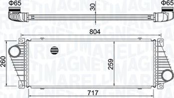 Magneti Marelli 351319205020 - Интеркулер, теплообменник турбины autodnr.net