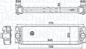 Magneti Marelli 351319205050 - Интеркулер, теплообменник турбины autodnr.net