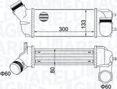 Magneti Marelli 351319205140 - Интеркулер, теплообменник турбины avtokuzovplus.com.ua