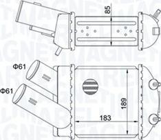 Magneti Marelli 351319205150 - Интеркулер autocars.com.ua