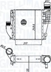 Magneti Marelli 351319205330 - Интеркулер, теплообменник турбины avtokuzovplus.com.ua