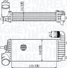 Magneti Marelli 351319205440 - Интеркулер, теплообменник турбины avtokuzovplus.com.ua