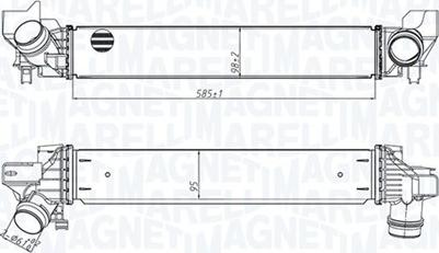 Magneti Marelli 351319205450 - Интеркулер autocars.com.ua