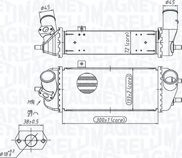 Magneti Marelli 351319205700 - Интеркулер autocars.com.ua