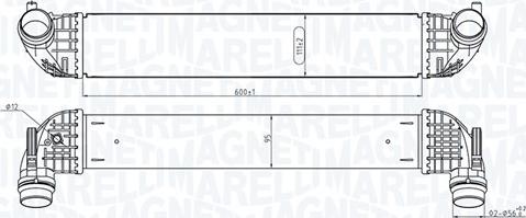 Magneti Marelli 351319205860 - Интеркулер autocars.com.ua