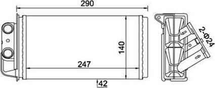 Magneti Marelli 359000300920 - Теплообменник, отопление салона avtokuzovplus.com.ua