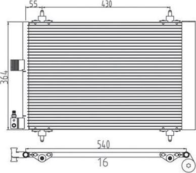 Magneti Marelli 359003220410 - Конденсатор кондиционера avtokuzovplus.com.ua