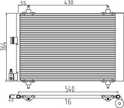 Magneti Marelli 359003220420 - Конденсатор кондиционера avtokuzovplus.com.ua