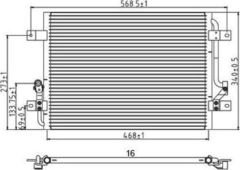 Magneti Marelli 359003220540 - Конденсатор, кондиціонер autocars.com.ua