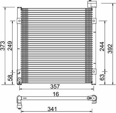 Magneti Marelli 359003220690 - Конденсатор, кондиціонер autocars.com.ua