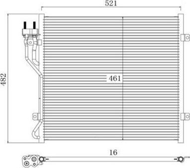 Magneti Marelli 359003220950 - Конденсатор, кондиціонер autocars.com.ua