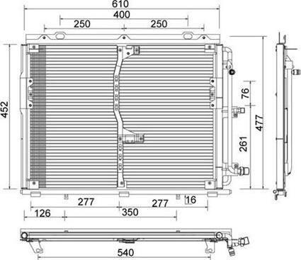 Magneti Marelli 359003221020 - Конденсатор, кондиціонер autocars.com.ua