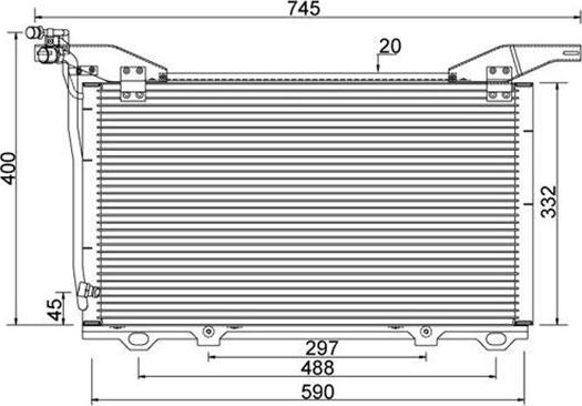 Magneti Marelli 359003221050 - Конденсатор кондиционера avtokuzovplus.com.ua