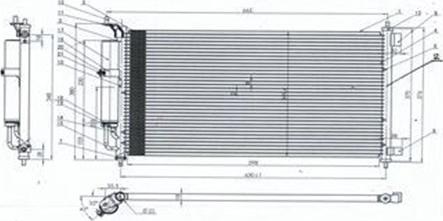 Magneti Marelli 359003221220 - Конденсатор кондиционера avtokuzovplus.com.ua