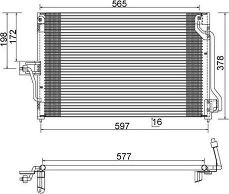 Magneti Marelli 359003221330 - Конденсатор, кондиціонер autocars.com.ua