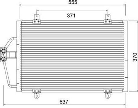 Magneti Marelli 359003221430 - Конденсатор, кондиціонер autocars.com.ua