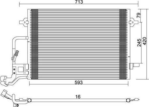 Magneti Marelli 359003221530 - Конденсатор, кондиціонер autocars.com.ua