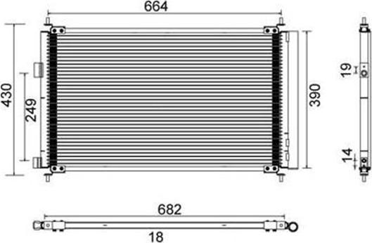 Magneti Marelli 359003221600 - Конденсатор, кондиціонер autocars.com.ua