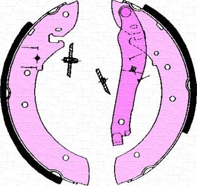 Magneti Marelli 360219192039 - Тормозные башмаки, барабанные avtokuzovplus.com.ua