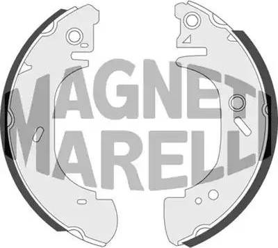 Magneti Marelli 360219196631 - Тормозные башмаки, барабанные avtokuzovplus.com.ua