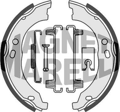 Magneti Marelli 360219198312 - Тормозные башмаки, барабанные autodnr.net