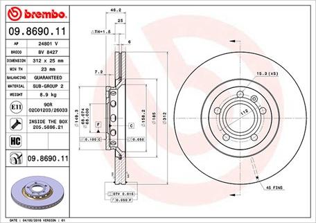 Magneti Marelli 360406001601 - Гальмівний диск autocars.com.ua