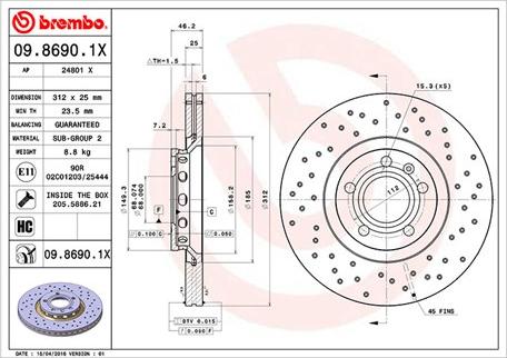 Magneti Marelli 360406001602 - Гальмівний диск autocars.com.ua