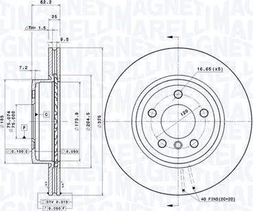 Magneti Marelli 360406004101 - Тормозной диск avtokuzovplus.com.ua