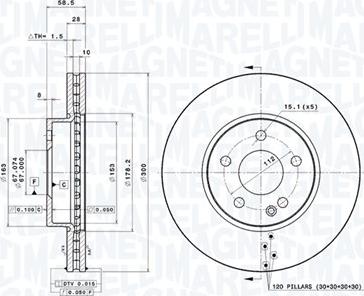 Magneti Marelli 360406007301 - Тормозной диск autodnr.net