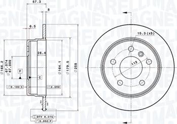 Magneti Marelli 360406007801 - Тормозной диск autodnr.net