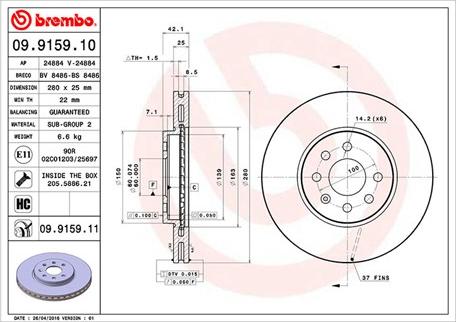 Magneti Marelli 360406008400 - Гальмівний диск autocars.com.ua