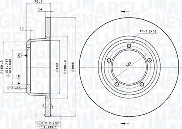 Magneti Marelli 360406013901 - Тормозной диск autodnr.net