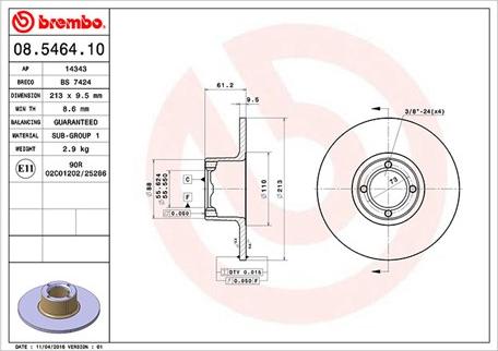 Magneti Marelli 360406014000 - Тормозной диск avtokuzovplus.com.ua