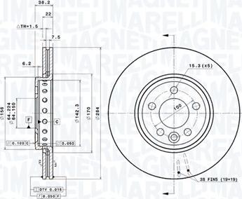 Magneti Marelli 360406014601 - Тормозной диск autodnr.net