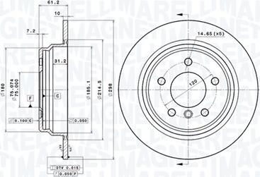 Magneti Marelli 360406016401 - Тормозной диск autodnr.net